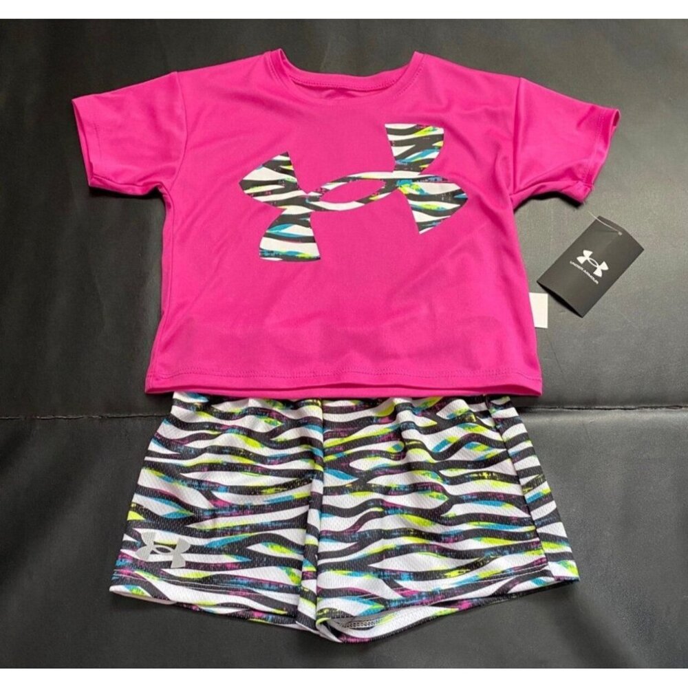 NWT Under Armour Athletic Set Girls Size 4